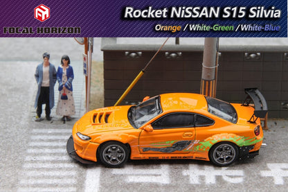 Focal Horizon 1/64 Pandem Rocket Bunny Silvia S15 - FnF Orange