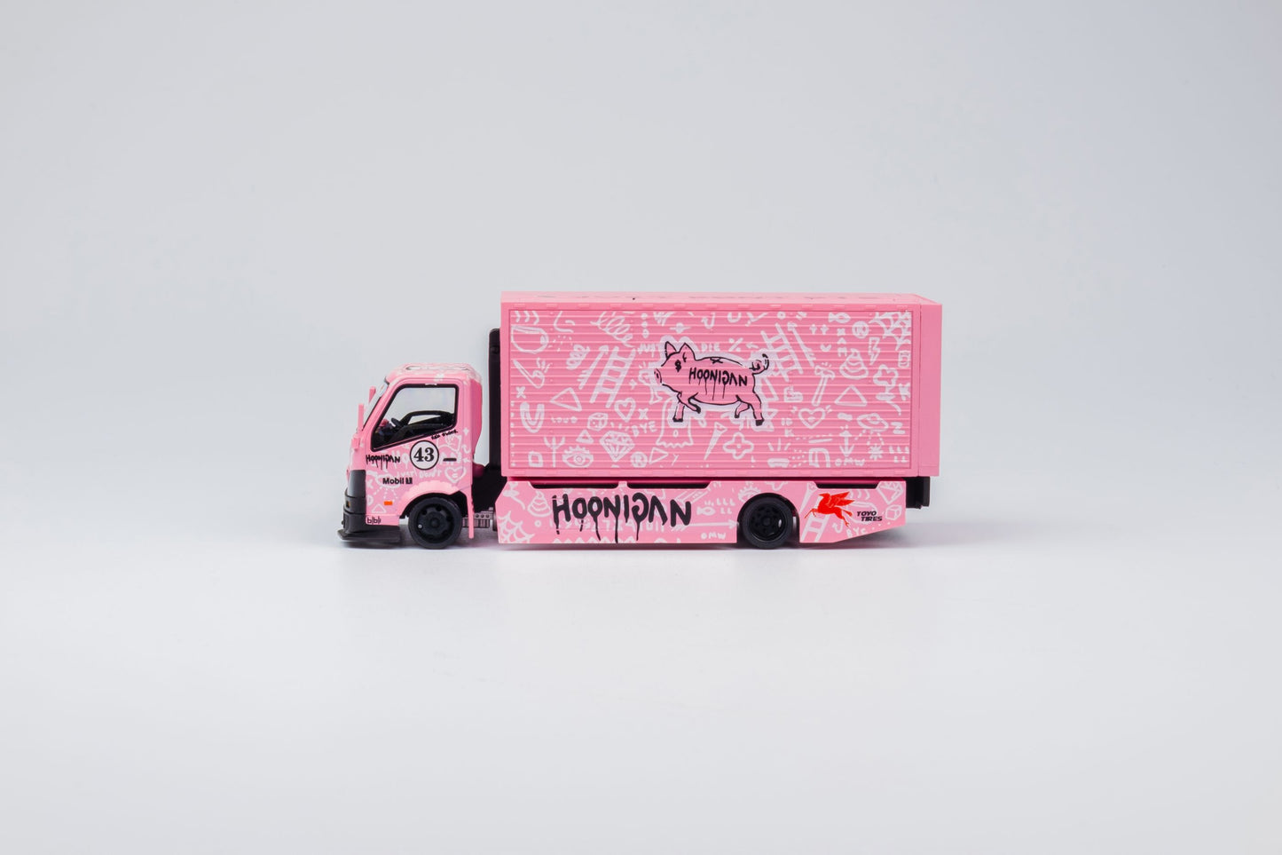 MicroTurbo 1/64 Custom Gull Wing Truck - Hoonipigasus Pink