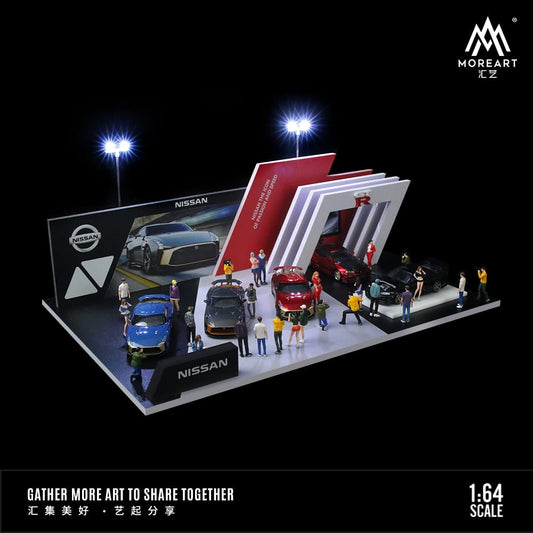 [ETA:  Sep 2024 ] MoreArt 1/64 Auto Show Diorama with LED Light Nissan Livery