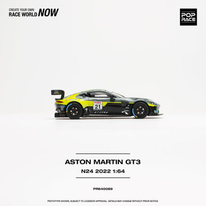 [ETA:  Aug 2024 ] Pop Race 1/64 Aston Martin Vantage GT3 2022 Nurburgring 21# Livery