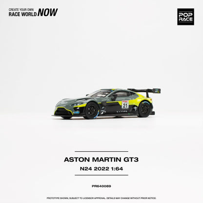 [ETA:  Aug 2024 ] Pop Race 1/64 Aston Martin Vantage GT3 2022 Nurburgring 21# Livery