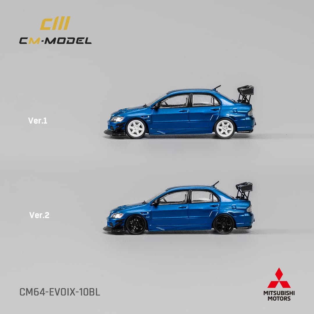 CM Model 1/64 Mitsubishi Lancer Evolution IX Voltex Modified - Metallic Blue