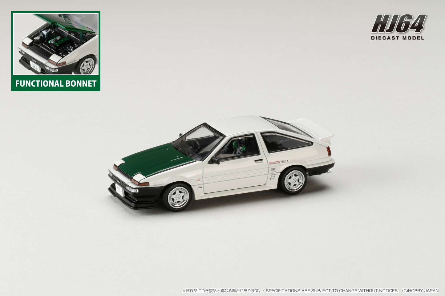 Hobby Japan 1/64 Toyota SPRINTER TRUENO (AE86) DRIFT KING