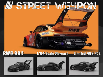 Street Weapon 1/64 993 GT Wing Rauh-Welt Modified