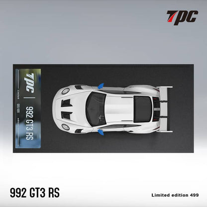 TPC x Time Micro 1/64 992 GT3 RS White (Blue Rims)