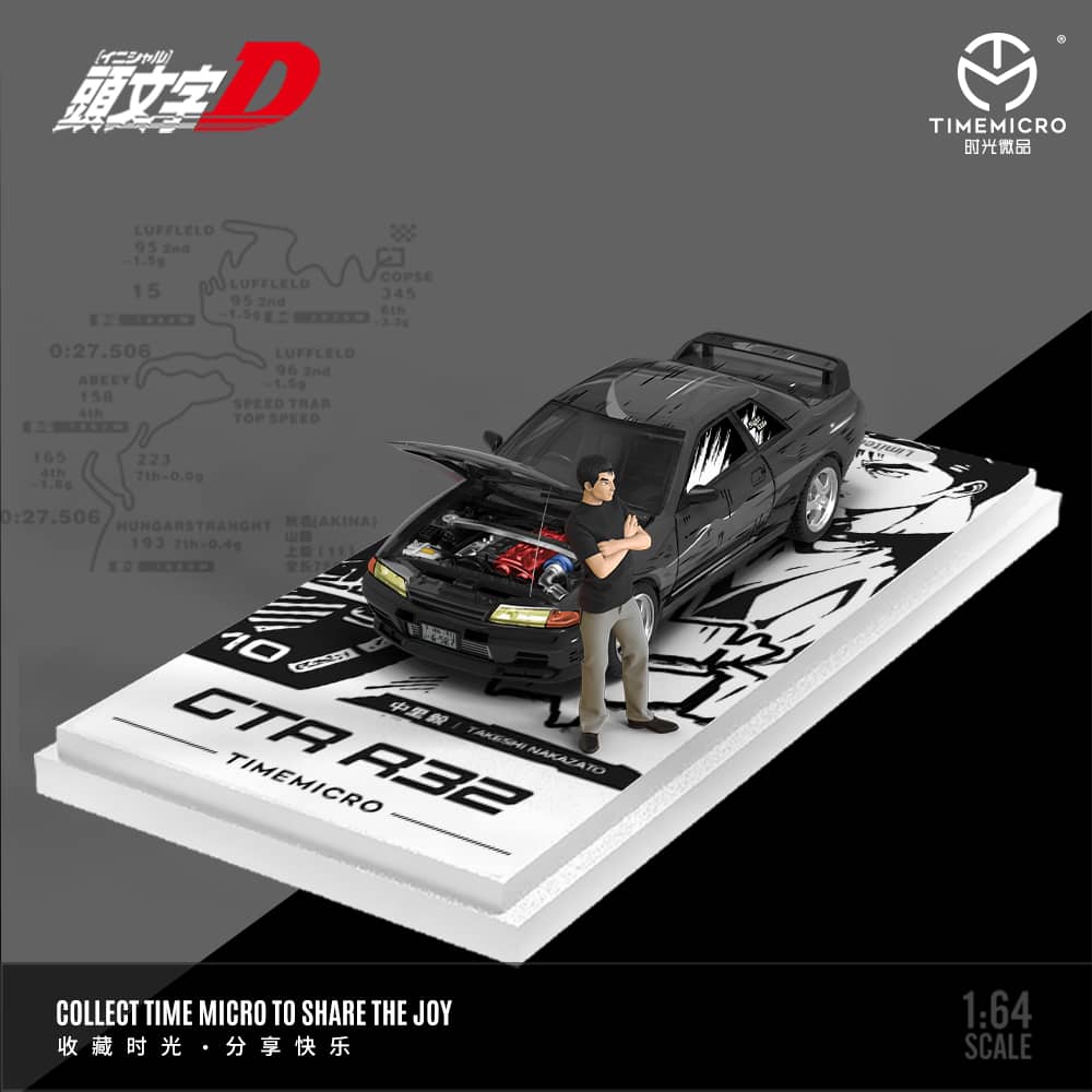 Time Micro 1/64 Skyline GT-R R32 Initial D Livery