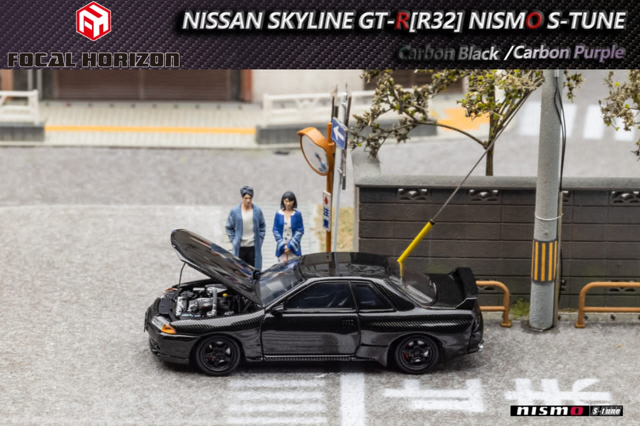 Focal Horizon 1/64 Nismo S-Tune Skyline GT-R R32 (Open-Hood, Visible Engine)