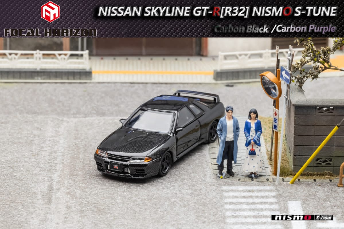 Focal Horizon 1/64 Nismo S-Tune Skyline GT-R R32 (Open-Hood, Visible Engine)