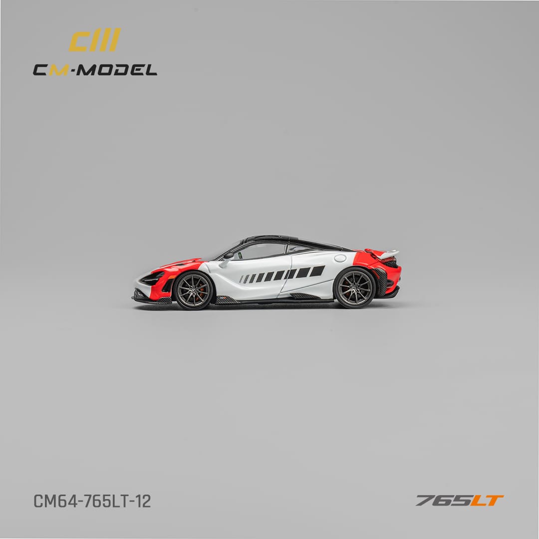 CM Model 1/64 Mclaren 765LT Grey Red Color