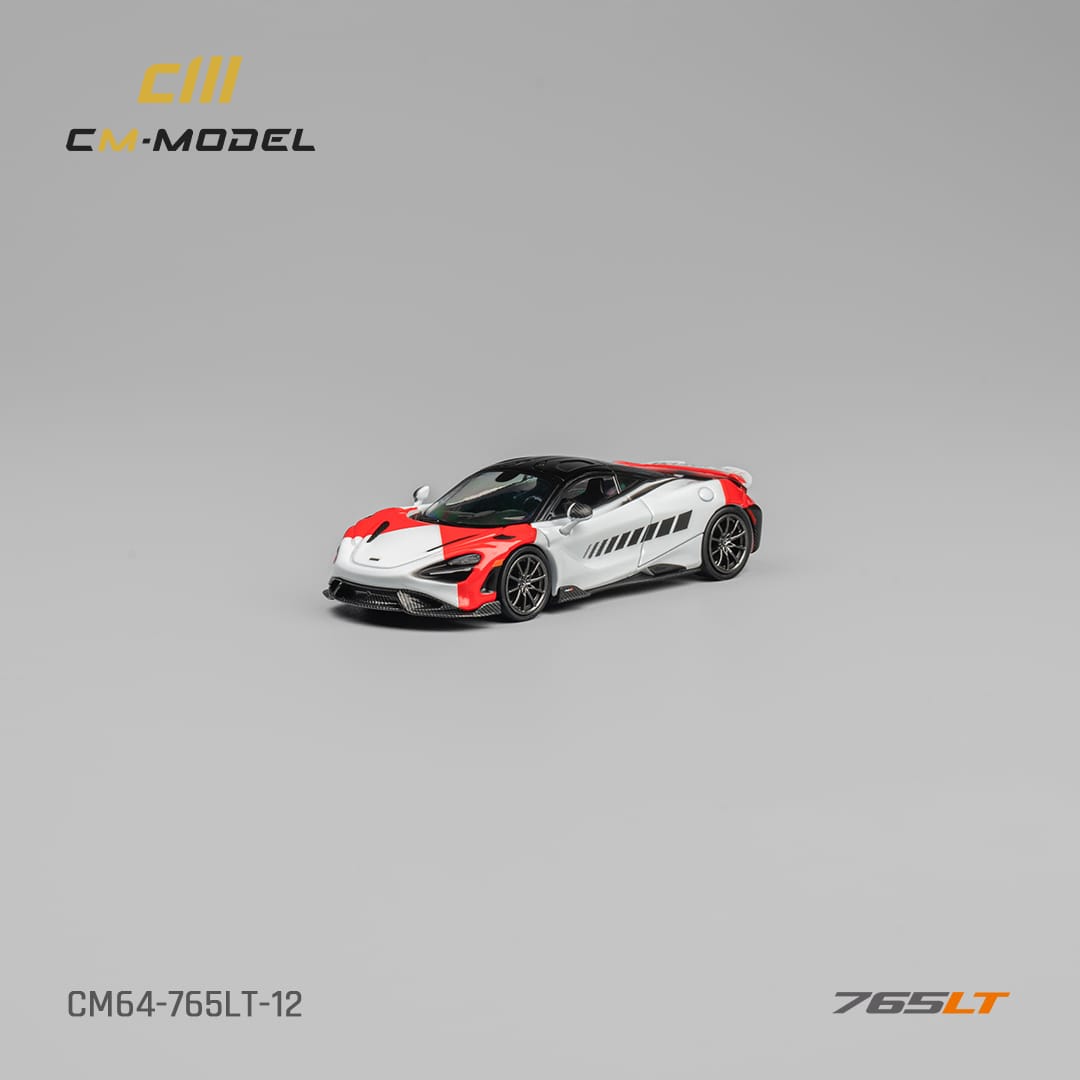 CM Model 1/64 Mclaren 765LT Grey Red Color