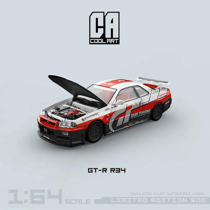 Cool Art 1/64 Skyline GT-R R34 Nismo Z-Tune Gran Turismo Livery