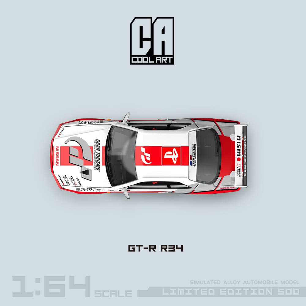 Cool Art 1/64 Skyline GT-R R34 Nismo Z-Tune Gran Turismo Livery