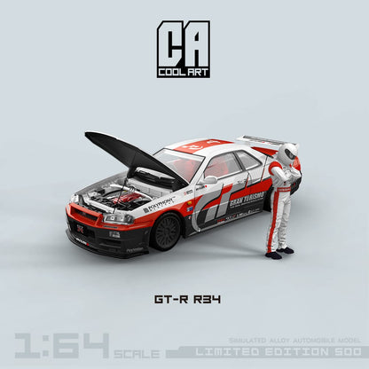 Cool Art 1/64 Skyline GT-R R34 Nismo Z-Tune Gran Turismo Livery