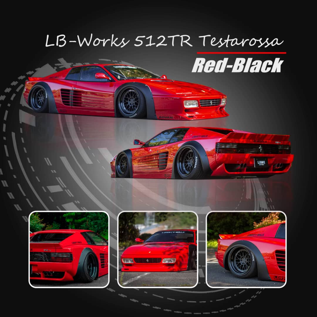 Star Model 1/64 512TR  Testarossa LB-Works Modified (Retractable-Headlights)