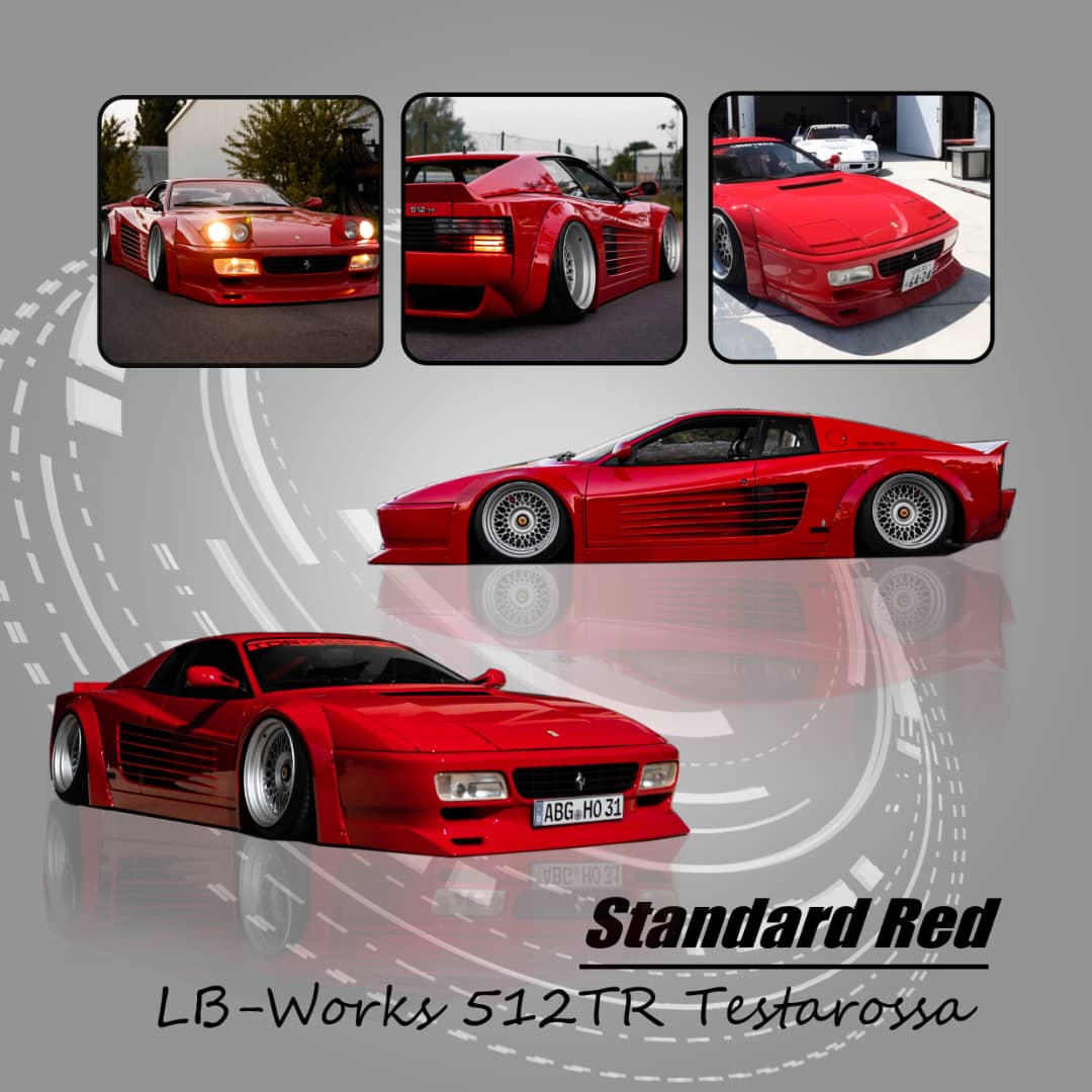 Star Model 1/64 512TR  Testarossa LB-Works Modified (Retractable-Headlights)