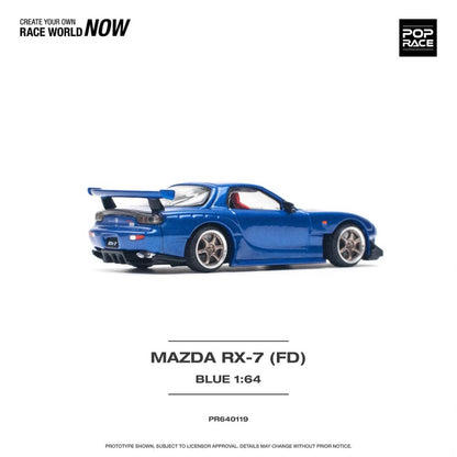 [ETA:  Jan 2025 ] Pop Race 1/64 MAZDA RX-7 (FD3S) RE-AMEMIYA WIDEBODY METALLIC BLUE