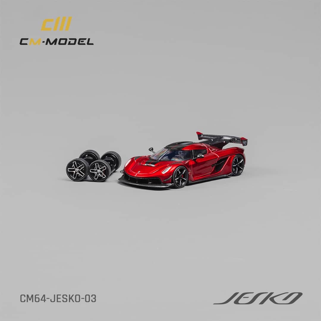 CM Model 1/64 Jesko Attack Cherry Red