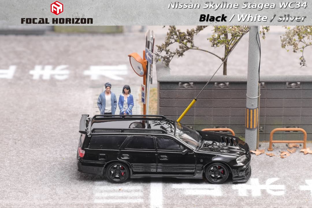 Focal Horizon 1/64 Stagea WC34 Wagon 260RS (Open-Hood, Visible Engine)