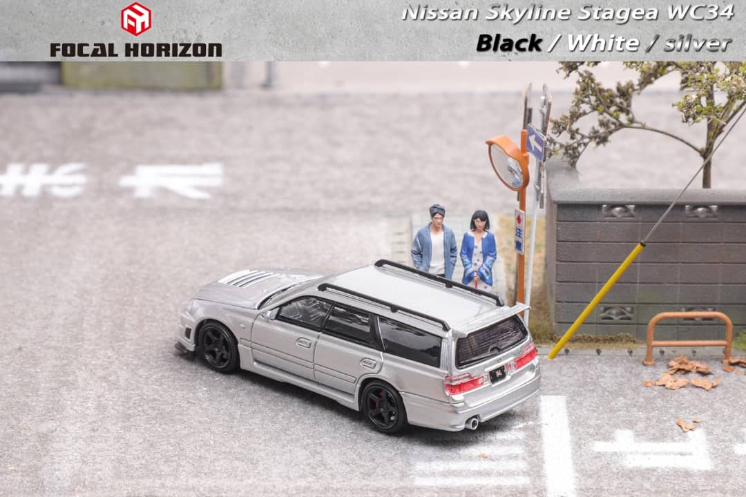 Focal Horizon 1/64 Stagea WC34 Wagon 260RS (Open-Hood, Visible Engine)