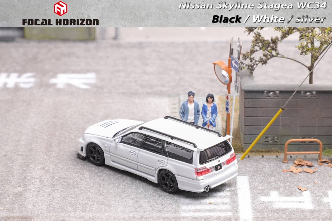 Focal Horizon 1/64 Stagea WC34 Wagon 260RS (Open-Hood, Visible Engine)