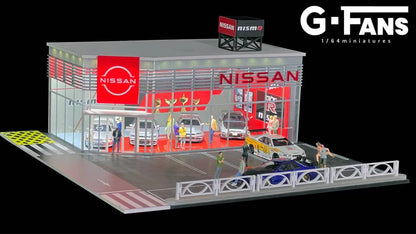 G-Fans 1/64 Assembly Building Diorama with LED light - NISMO