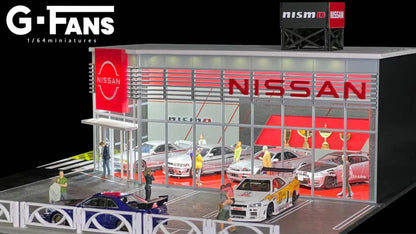 G-Fans 1/64 Assembly Building Diorama with LED light - NISMO