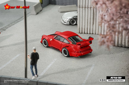 Star Model 1/64 RWB964 GT Wing Rauh-Welt Modified - Taikano Red