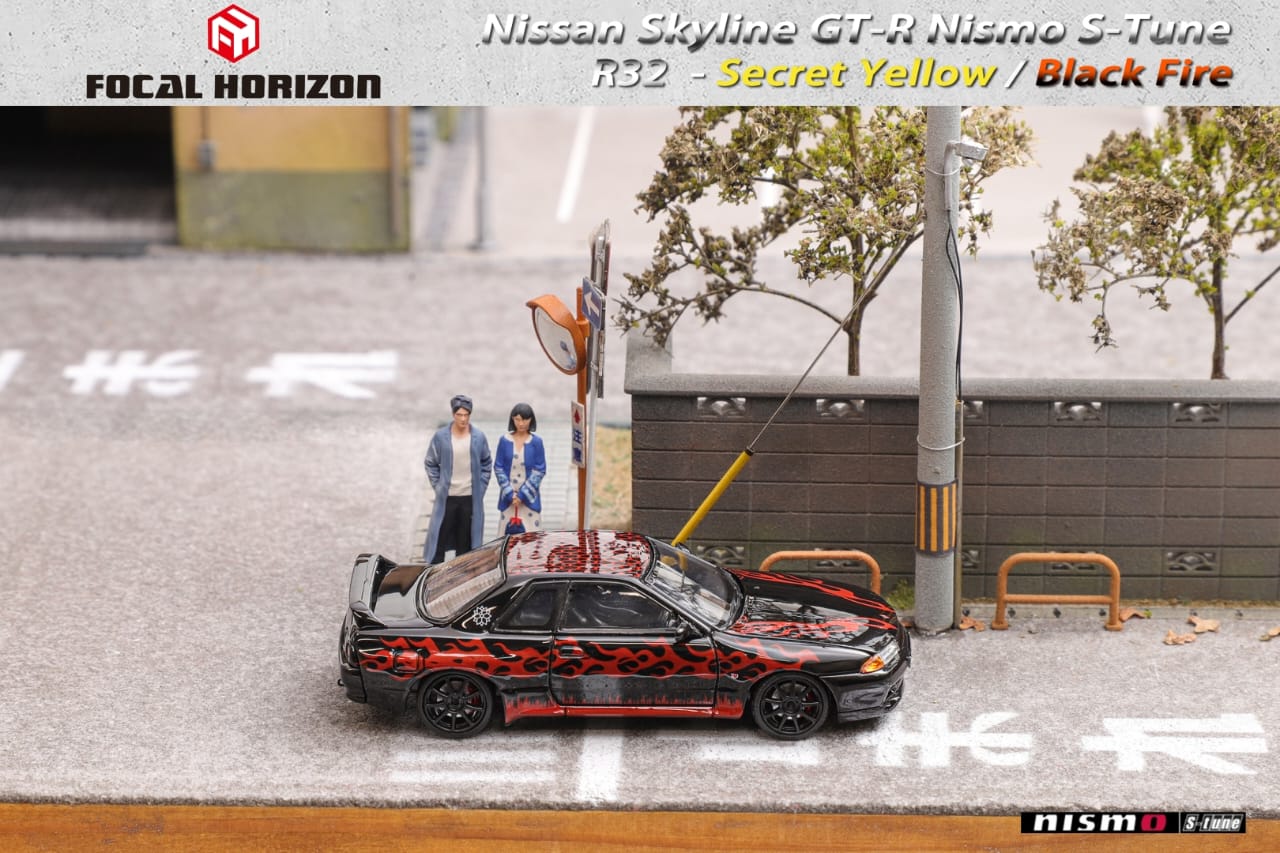 Focal Horizon 1/64 Nismo S-Tune Skyline GT-R R32 - Black Fire