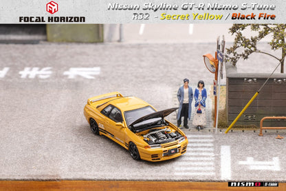 Focal Horizon 1/64 Nismo S-Tune Skyline GT-R R32 - Secret Yellow