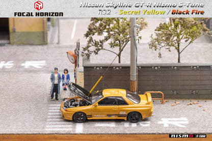 Focal Horizon 1/64 Nismo S-Tune Skyline GT-R R32 - Secret Yellow