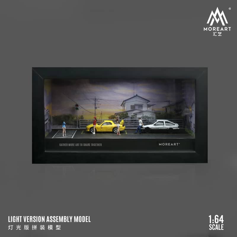 [ETA:  Feb 2025 ] MoreArt 1/64 One-Piece Frame Diorama Parking Lot Theme with LED Light