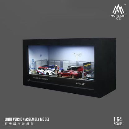 [ETA:  Feb 2025 ] MoreArt 1/64 One-Piece Frame Diorama Parking Lot Theme with LED Light