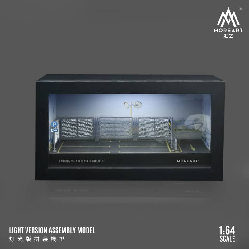 [ETA:  Feb 2025 ] MoreArt 1/64 One-Piece Frame Diorama Parking Lot Theme with LED Light