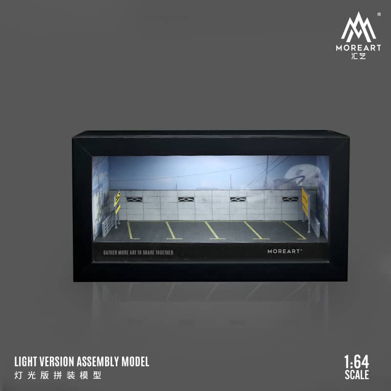 [ETA:  Feb 2025 ] MoreArt 1/64 One-Piece Frame Diorama Parking Lot Theme with LED Light