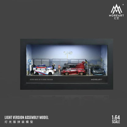 [ETA:  Feb 2025 ] MoreArt 1/64 One-Piece Frame Diorama Parking Lot Theme with LED Light