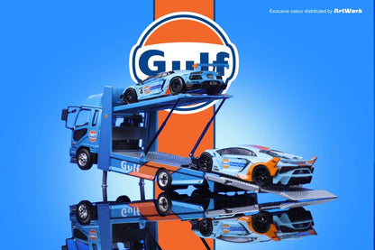 ArtWork x GCD 1/64 Mitsubishi Fuso Fighter Mk2(FK 2017) Outriggers Raised Double Deck Tow Gulf Livery(415)