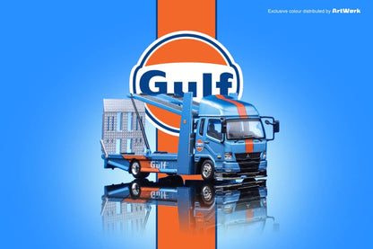 ArtWork x GCD 1/64 Mitsubishi Fuso Fighter Mk2(FK 2017) Outriggers Raised Double Deck Tow Gulf Livery(415)