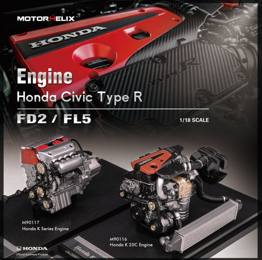 MotorHelix 1/18 Honda Civic Type R Diecast Engine Model