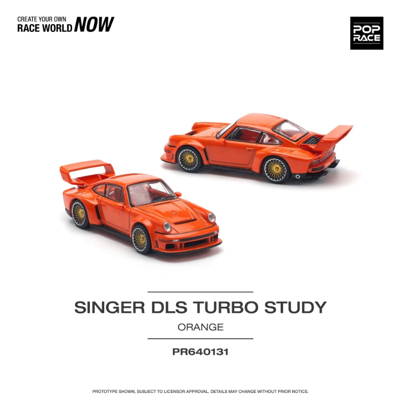 Pop Race 1/64 Singer 911 DLS Turbo (964) Track Edition Orange