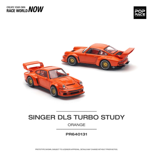 Pop Race 1/64 Singer 911 DLS Turbo (964) Track Edition Orange
