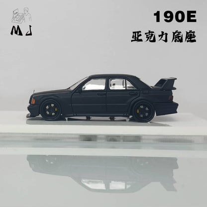 MJ Model x League Model 1/64 190E W201 2.5-16 Evo Matte Black