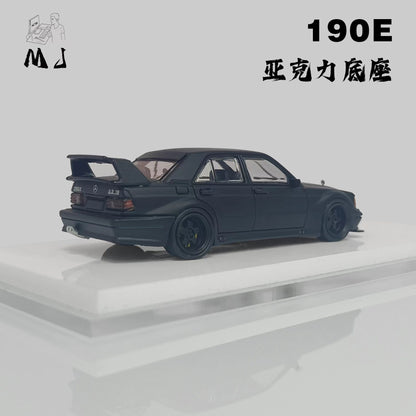 MJ Model x League Model 1/64 190E W201 2.5-16 Evo Matte Black