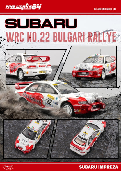 Fine Works 1/64 Impreza WRC White Red 22#