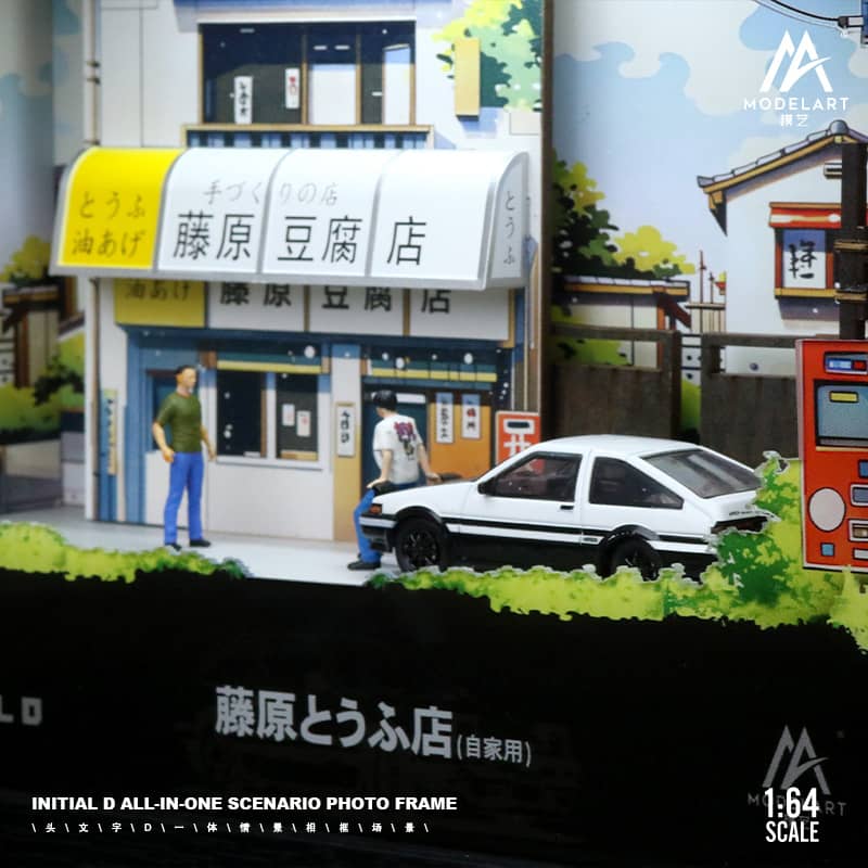 MoreArt 1/64 One-Piece Frame Diorama Initial D Theme