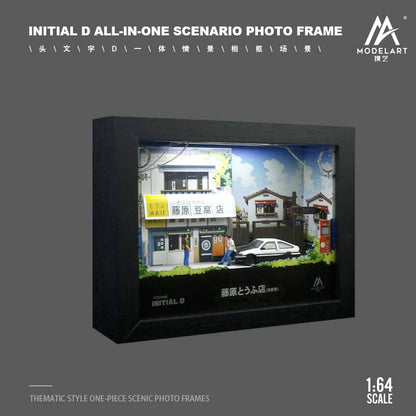 MoreArt 1/64 One-Piece Frame Diorama Initial D Theme