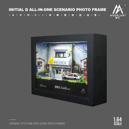 MoreArt 1/64 One-Piece Frame Diorama Initial D Theme