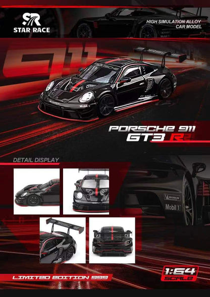 Star Race x Time Micro 1/64 992 GT3 RS Black