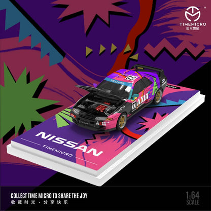Time Micro 1/64 Skyline GT-R R32 Axia 22# Livery - Black