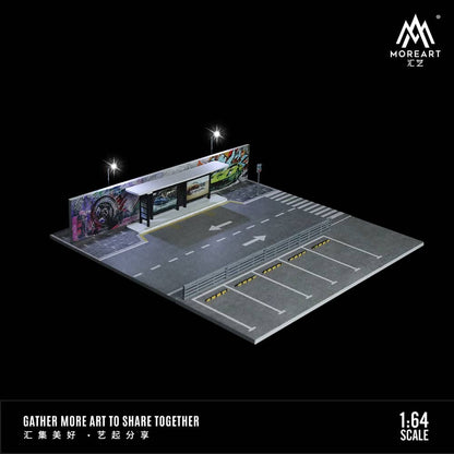 [ETA:  Mar 2025 ] MoreArt 1/64 Bus Station Diorama with LED Light