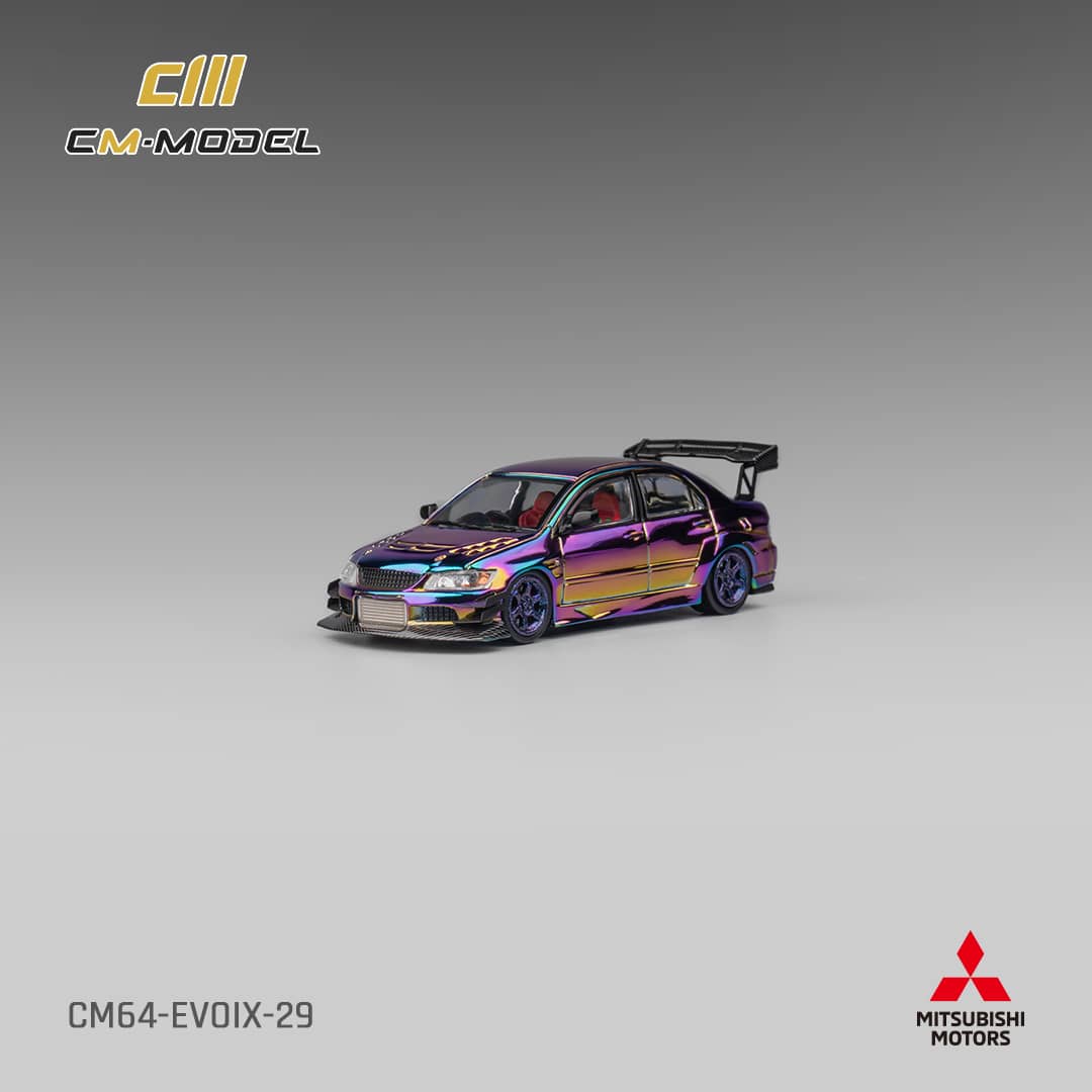 [ETA:  Jun 2025 ] CM Model 1/64 Mitsubishi Lancer Evolution IX Voltex Modified Chrome